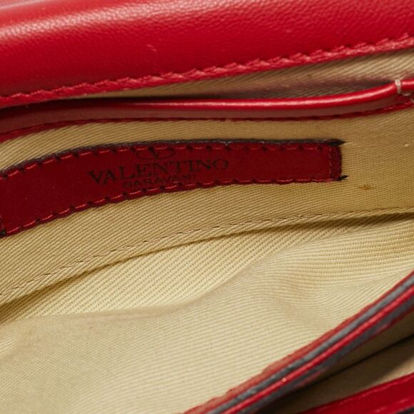 Valentino Va Va Voom Mini Red Leather Chain Clutch - Picture 7 of 7